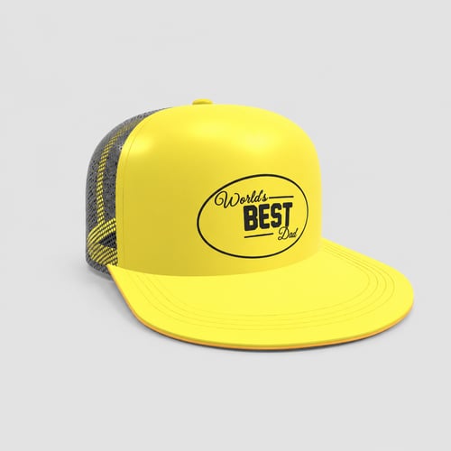 Yellow Trucker Cap Gift for Dad